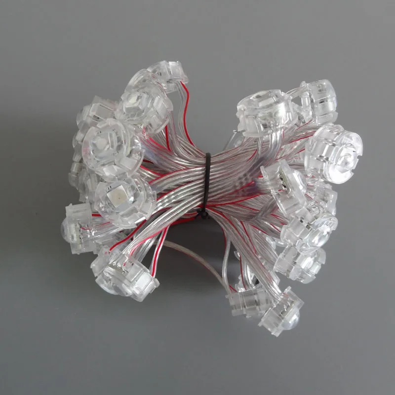 Адресный пиксельный модуль 20 мм диаметром 50 шт. DC5V WS2811 5050 SMD Номинальный IP68