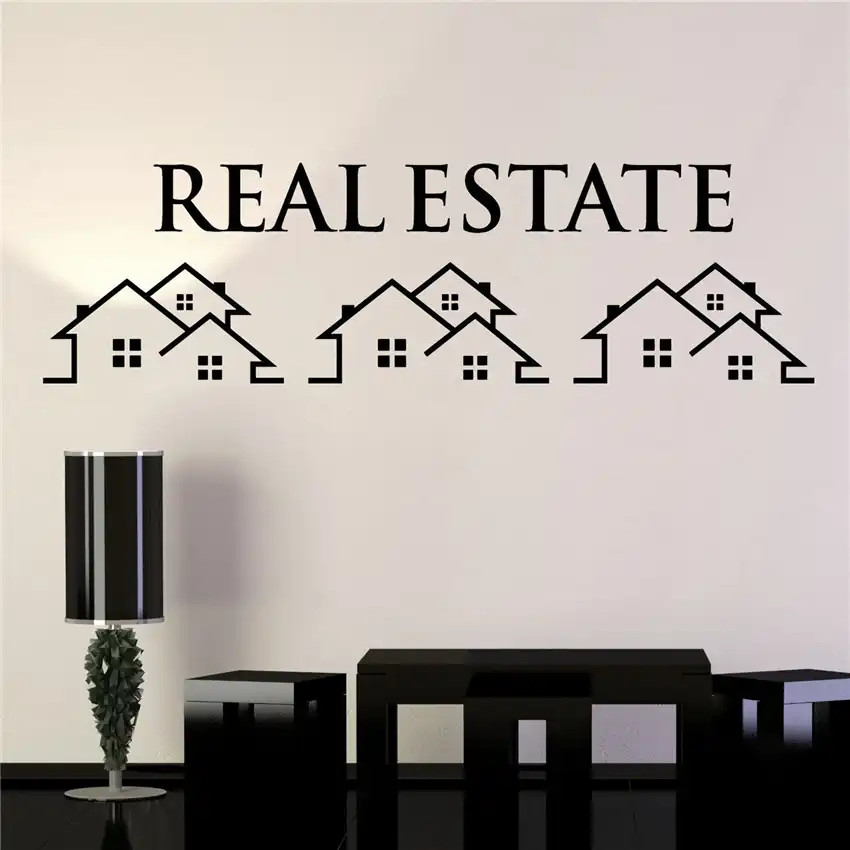 Vinyl Wall Decal Real Estate Agency Home Stickers Mural Vinyl Wall Decal Real Estate Agency