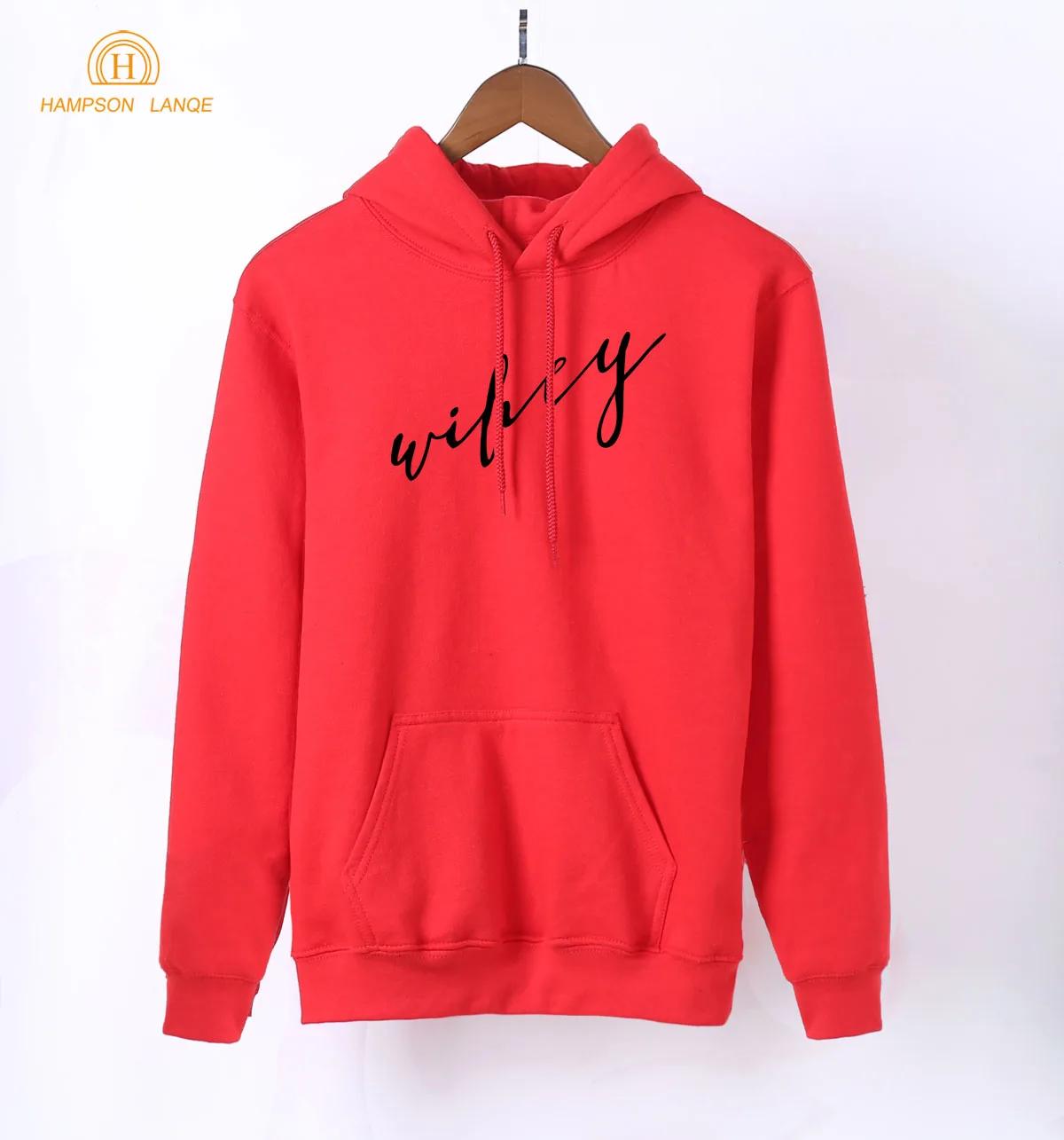 

HAMPSON LANQE Wifey Print Kawaii Hoodies Women 2019 New Style Long Sleeve Hooded Spring Autumn Sweatshirts Women's Red Hoodies