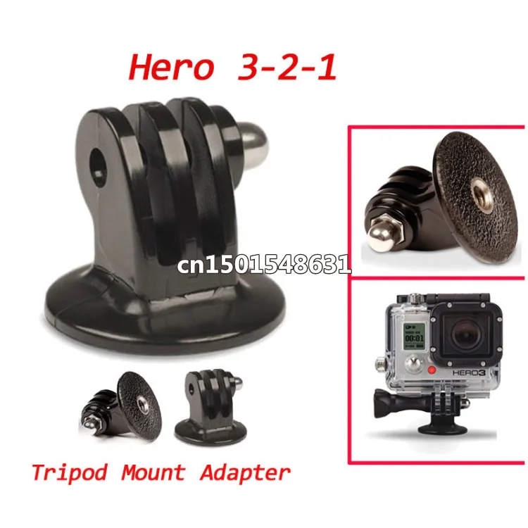 

GoPro Hero 3 Mounts Accessories Case monopod Tripod Mount Adapter for Go pro Hero3 Hero2 HD Camera Holder Black Edition