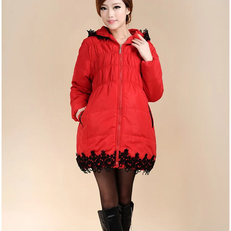 

High Quality New Winter Thicken Clothes for Pregnant Women Maternity Coat Women Down Cotton Parkas Maternity Padded Coat E528