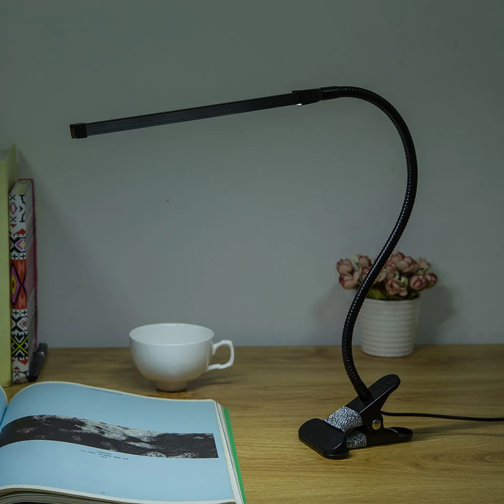 Brightest 6w Usb Led Light Clip On Flexible Reading Bed Lamp Table