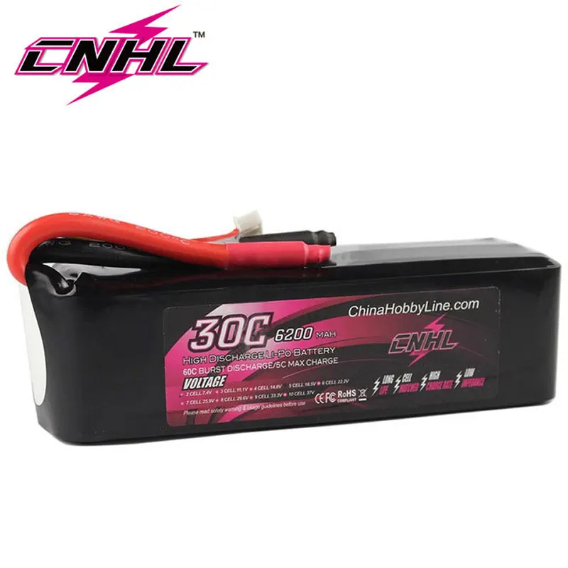 

CNHL LI-PO 6200mAh 18.5V 30C(Max 60C) 5S Lipo Battery Pack for RC Hobby free shipping
