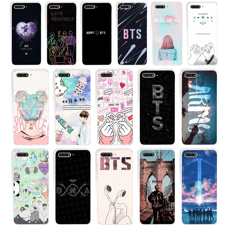 

60WE BTS music Poster Soft Silicone Tpu Cover Case for huawei Honor 7a pro 7x 7c Nova 2i 3 3i p smare