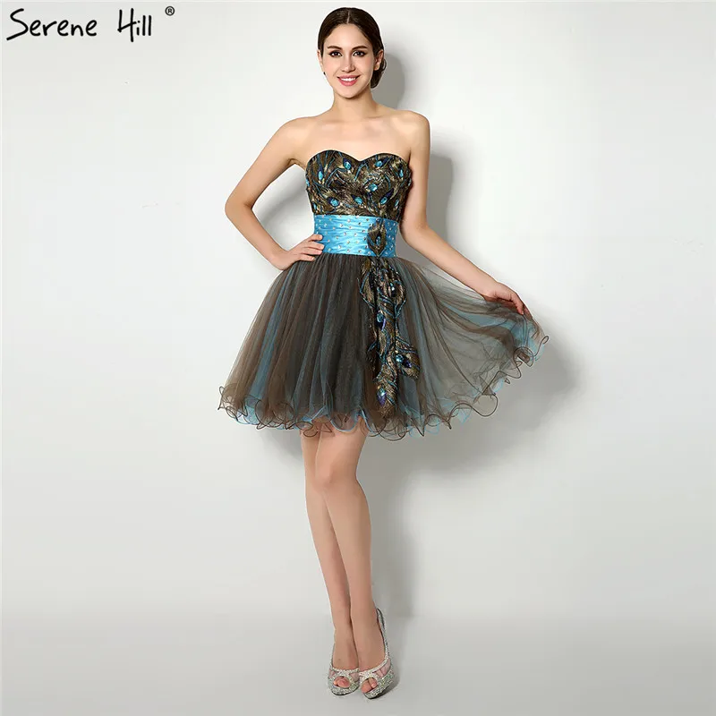 Contrast Color Strapless Tulle Prom Dresses 2019 Real Picture Phoenix