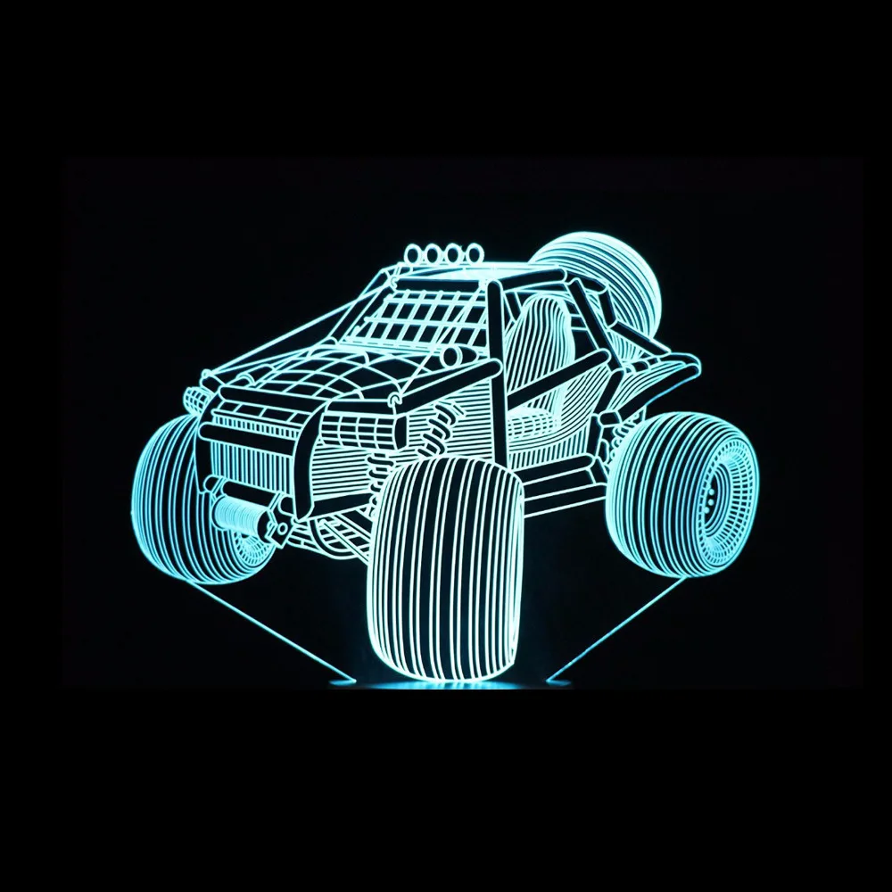 Автомобильный 3d ночник, цветной сенсорный 3d светодиодный светильник, Подарочный светильник для детской комнаты, ночник, штекер, светильник, 3d светильник, светильники