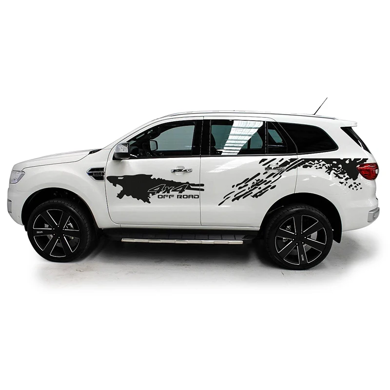 custom car stickers 4pc side body mud off road styling ...