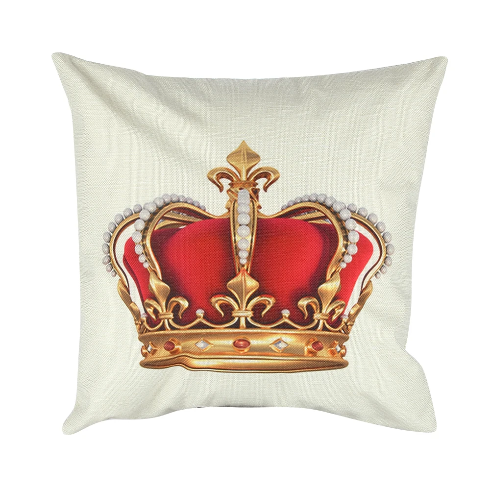 Buy New 43*43 cm Super Noble Crown Pattern Pillowslip