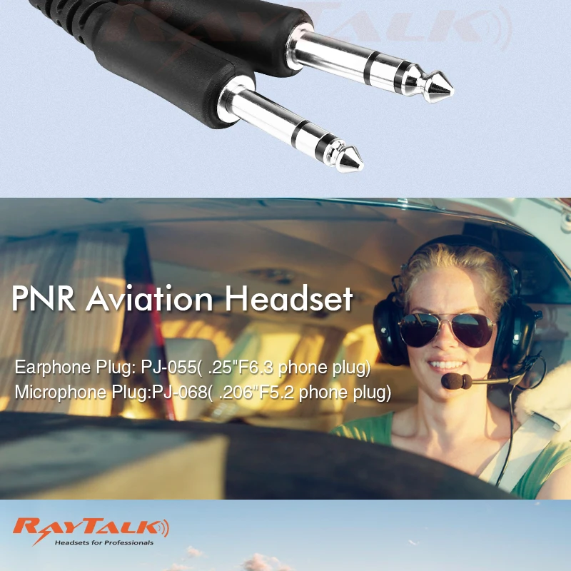 Genneral авиационные наушники, PNR Nosic шумоподавление с удобной амбушюрой, регулируемая ручка громкости, PH-100A