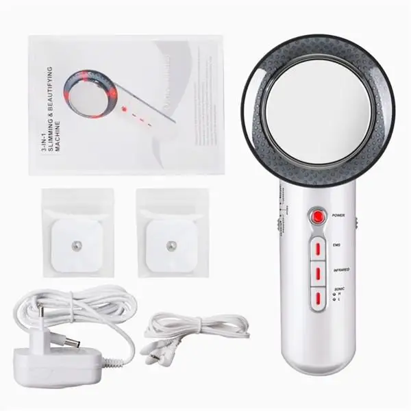 3 em 1 Ultrasound Fat Cavitação Ems Infravermelho Slimming Massageador Corporal Moldar Instrumento Galvânica Queimador Infravermelho Ultrasonic Ther 6 corpo infravermelho emagrecimento massageador moldar instrumento galvânico