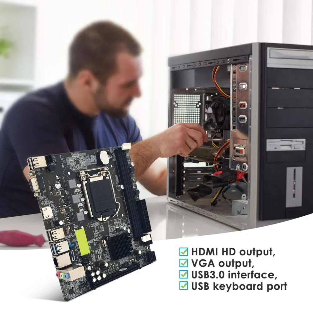 

NEW for Intel H81 Desktop Computer Mainboard LGA 1150 Original USB3.0 SATA2.0 CPU Motherboard Support HDMI VGA Output