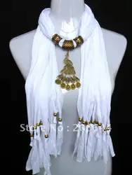2019 модные женский шарф, шаль кулон шарф ожерелье Хит продаж бронза шарфы с подвесками модные женские neckcacescarves