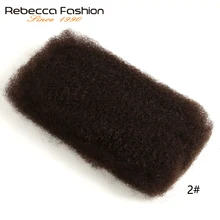 Rebecca Fashion Peurvian Non Remy человеческие волосы афро кудрявые объемное наращивание плетеные волосы дреды вязаные крючком Быки 50 г за шт