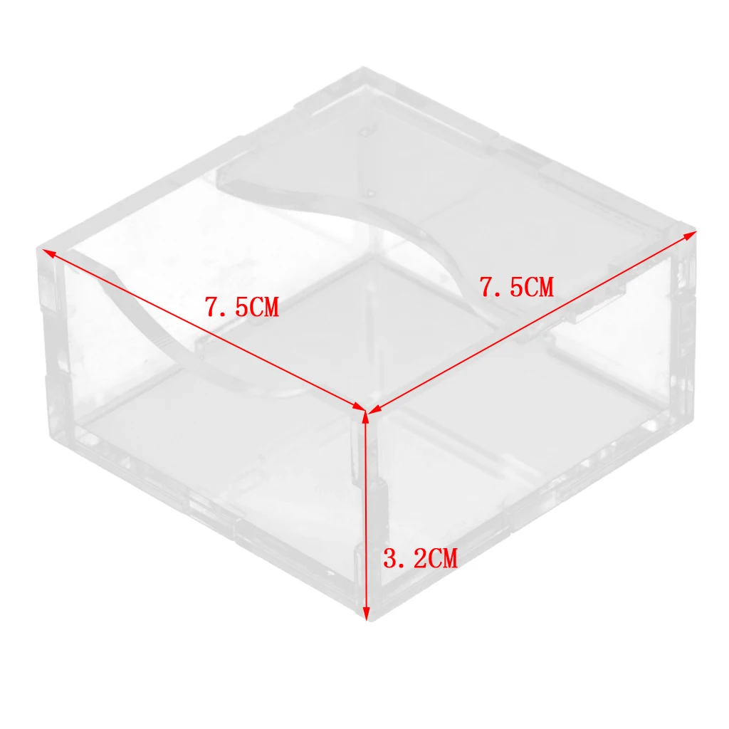 Acrylic Small Pet Hamster Food Water Bowl Feeder Clear Feeding Dish