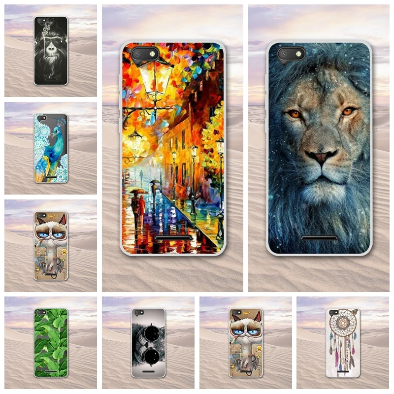 

BQ BQS-5037 Strike Power 4G Phone Case 5.0" silicon soft TPU animal cartoon painted case For BQ BQS 5037 Strike 4G cover