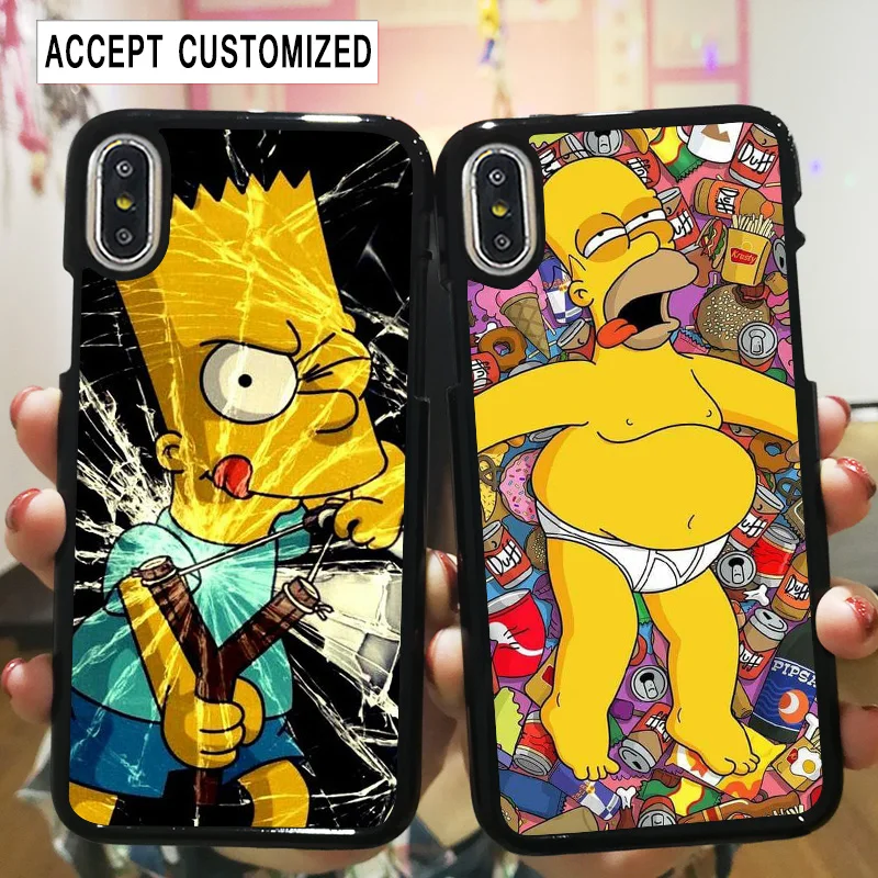 

Case for iPhone 11 Pro 10 X XS Max XR 6 6S 7 8 Plus 5 5S SE Simpsons Cover for Samsung Galaxy Note 8 9 10 S8 S9 S10 Plus S10E