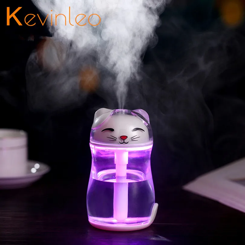 

Cat Design Humidifier Aroma Diffuse Very Silent LED Lamp 5V USB Mist Make For home Office SPA