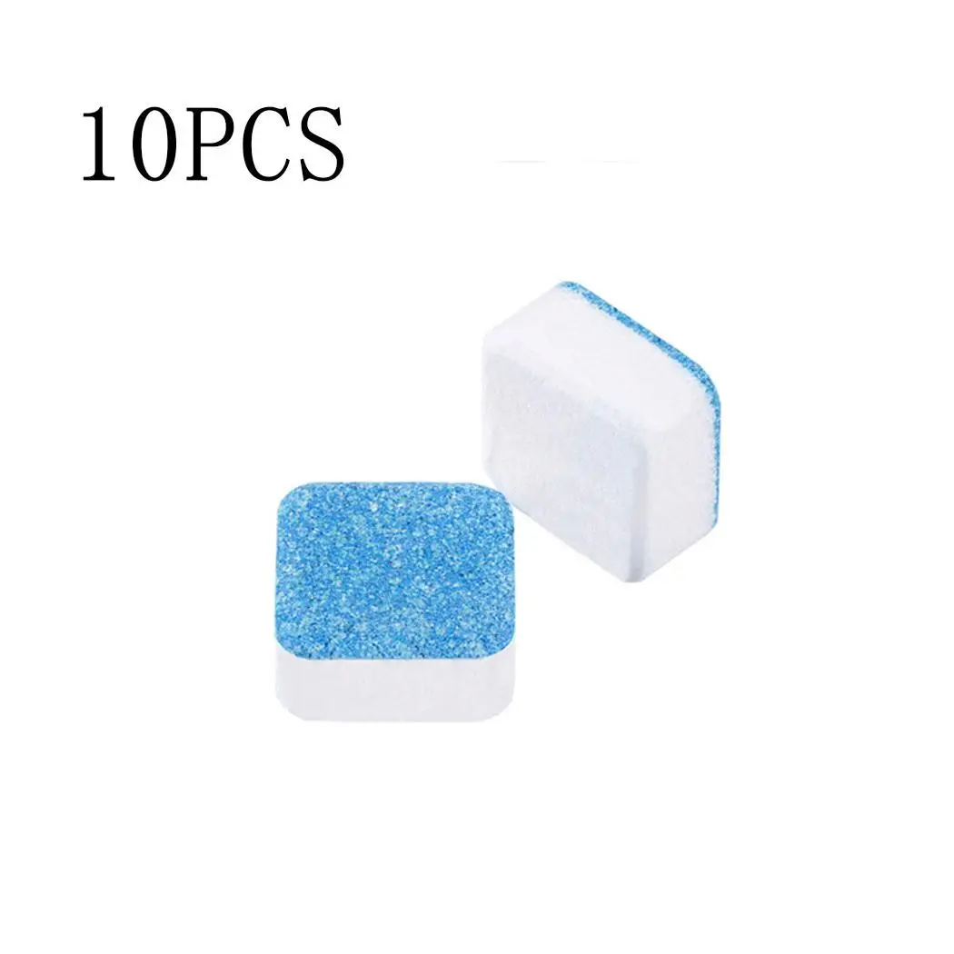 

10Pcs Washing Machine Deep Cleaning Descaler Washing 15g Machine Cleaner As Picture Tank Cleaning Sheet Home