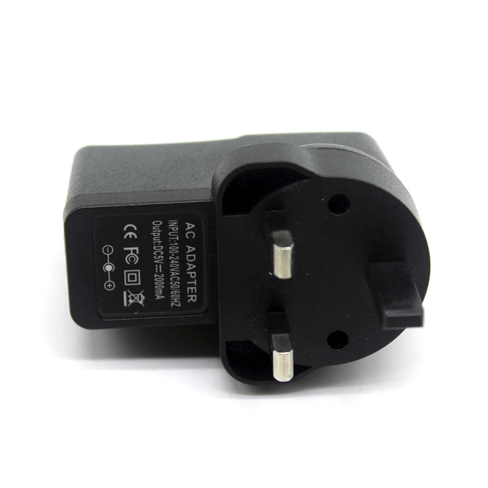 AU UK EU PLUG адаптер питания AC100-240V вход в DC5V 1A 2A 5 W 10 W адаптер питания для Светодиодный свет CCTV мотор зарядное устройство для мониторинга