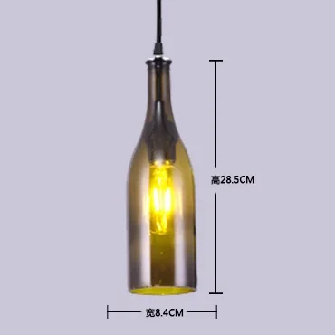 Винная бутылка ретро Подвеска Люстра, подвесные светильники столовая Ресторан Бар Кафе Магазин одежды салон подвесное Рождественское украшение для дома - Цвет корпуса: A3