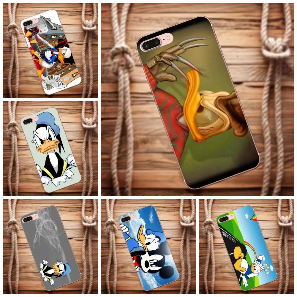 Vvcqod мягкие ТПУ чехлы Angry Дональд Дак для Iphone 4 4s 5 5C 5S SE 6 S 7 8 Plus X чехол Moto G G2 G3 |