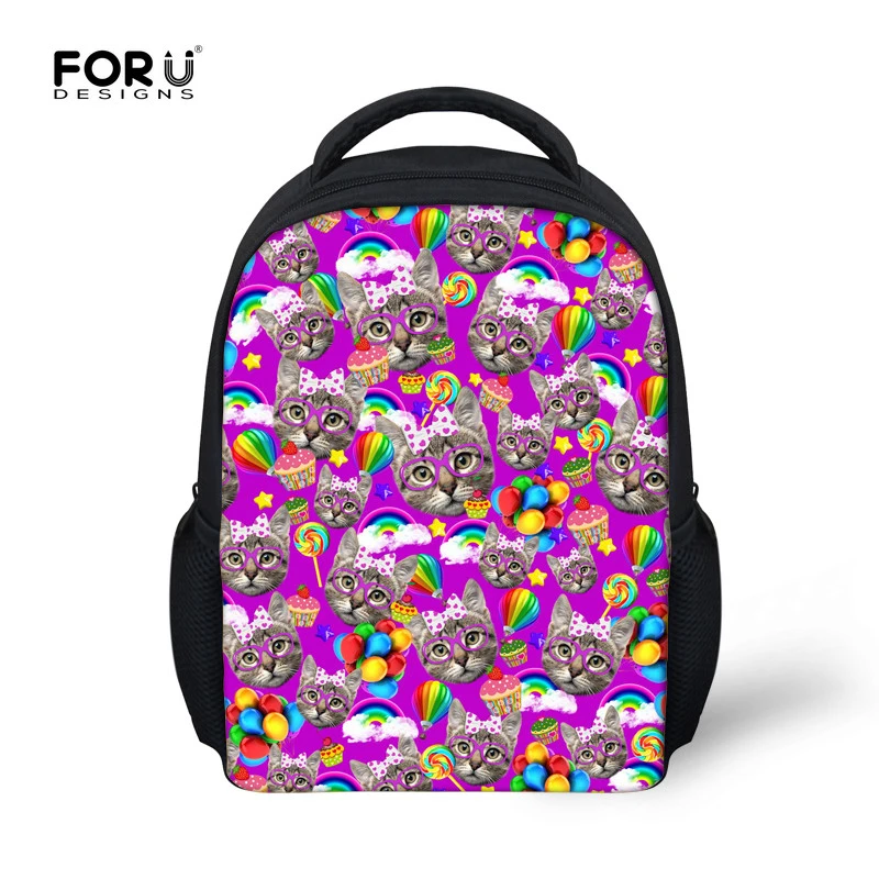 Mini Backpack 12 inch Children Cute Cat Animal Preschool Small