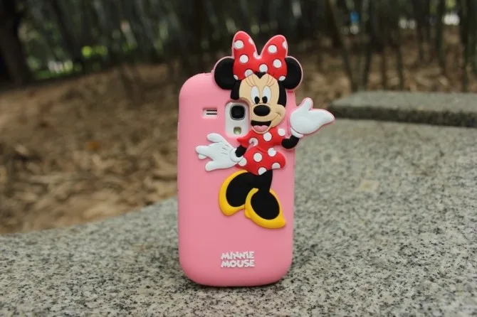 1pcs Free ship! 3D Bear Mickey Minnie Mouse Piglet Duck Squirrel Silicone Case For Samsung Galaxy S3 Mini I8190 |