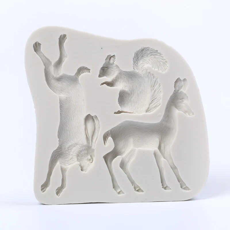 Силиконовые формы для выпечки кролика белки и жирафа|chocolate mould|silicone mold cupcakemolde cupcake