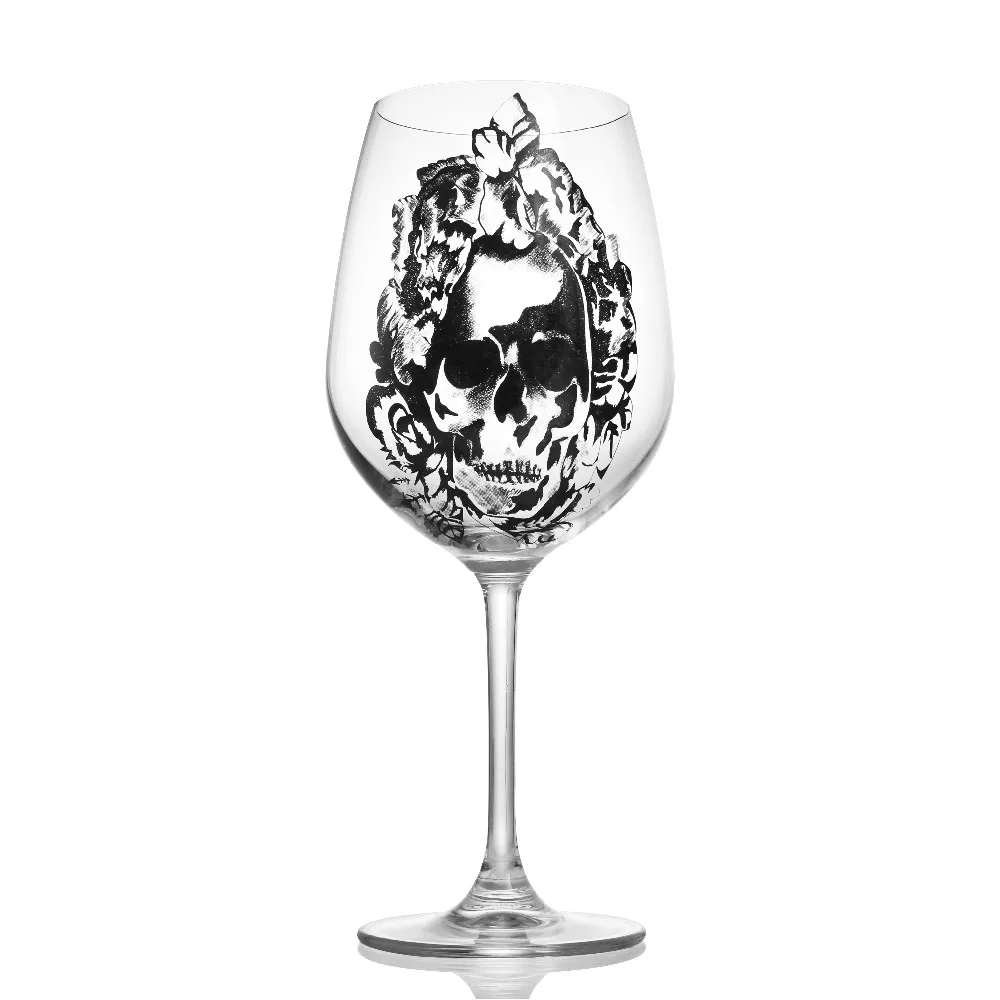 Высококачественный бессвинцовый Хрустальный винный бокал с алмазной чашкой Кубок свадебный бокал Стеклянный Череп кружка для Рождественский праздничный подарок
