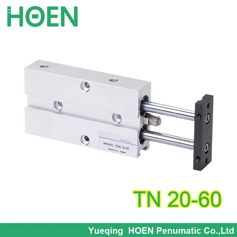 

Free shipping high quality TDA Series 20mm Bore 60mm Stroke Twin Rod Guide Air Cylinder TDA20-60 TN 20*60