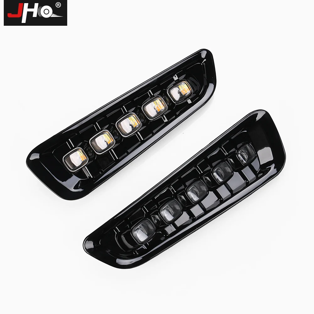 JHO LED DRL w/указатель поворота для 2017 2018 Ford F150 Raptor 2019 дневные ходовые огни комплект