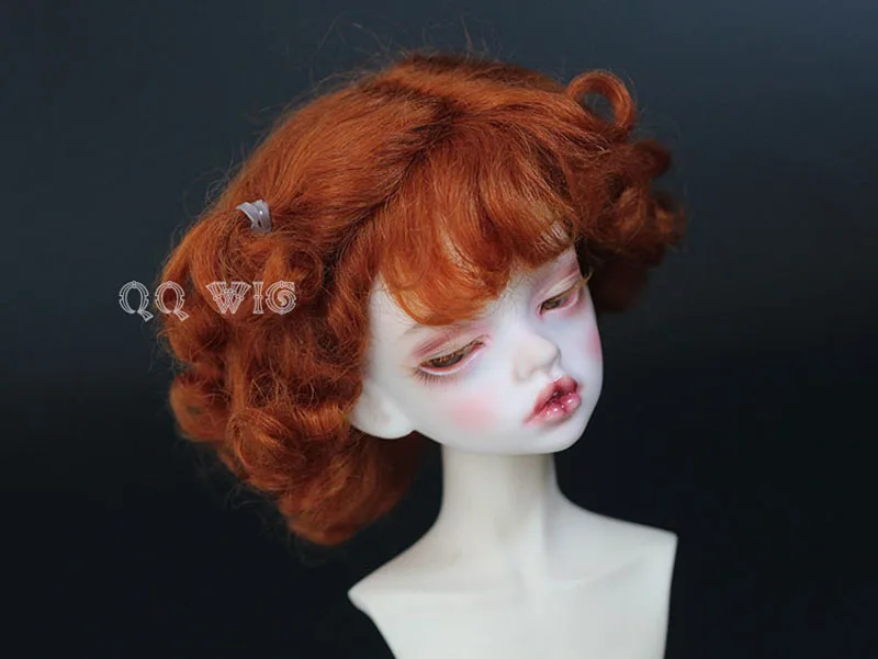 1/6 BJD парик Супер кукла парик Мода Милый короткий кудрявый мохер для BJD куклы парик