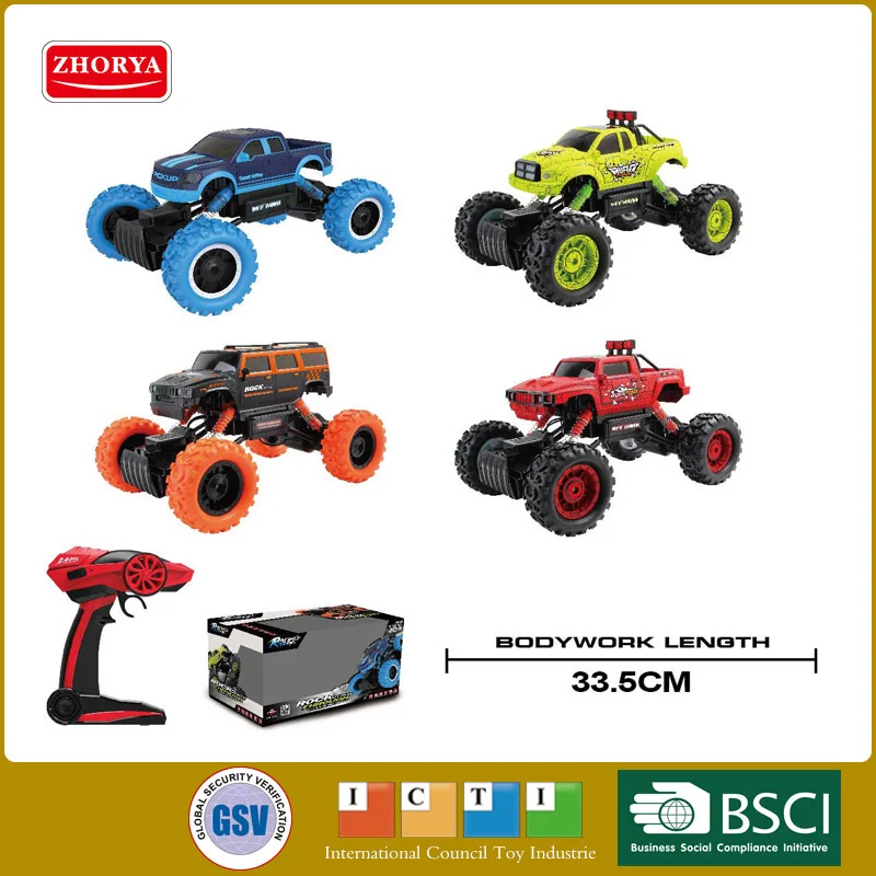 

Hot 1:14 scale 4wd big wheel radio remote control Climbing car 2.4GHz rc toys for kids gifts