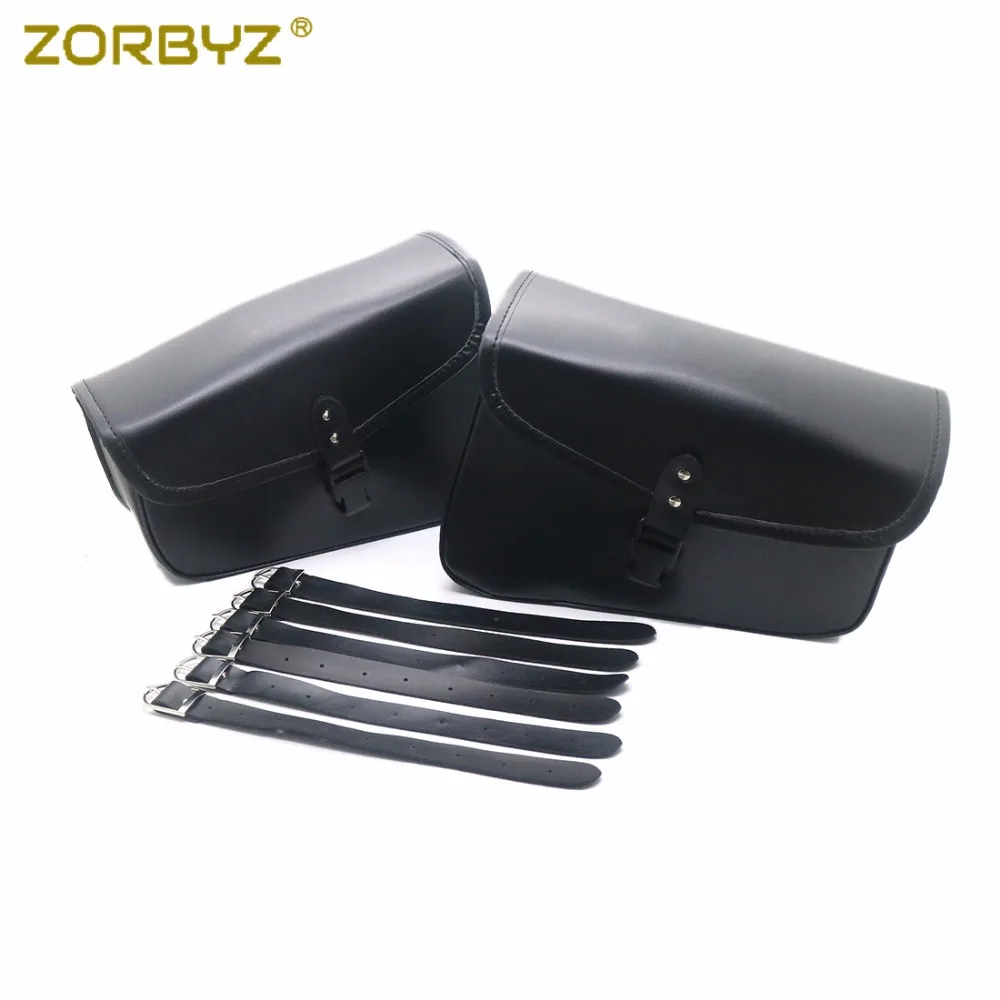 ZORBYZ мотоциклетная сумка черная из искусственной кожи для багажа Harley Sportster XL 883 Hugger
