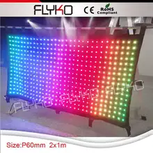 Светодиодные фонари светодио дный видео ткань светодио дный cision занавес освещенные фон для DJ
