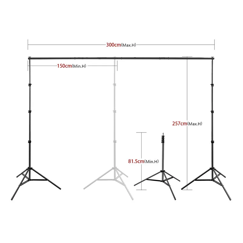 Quadro De Fundo De Estúdio Dobrável Para Fotografia Backdrops Com Bolsa