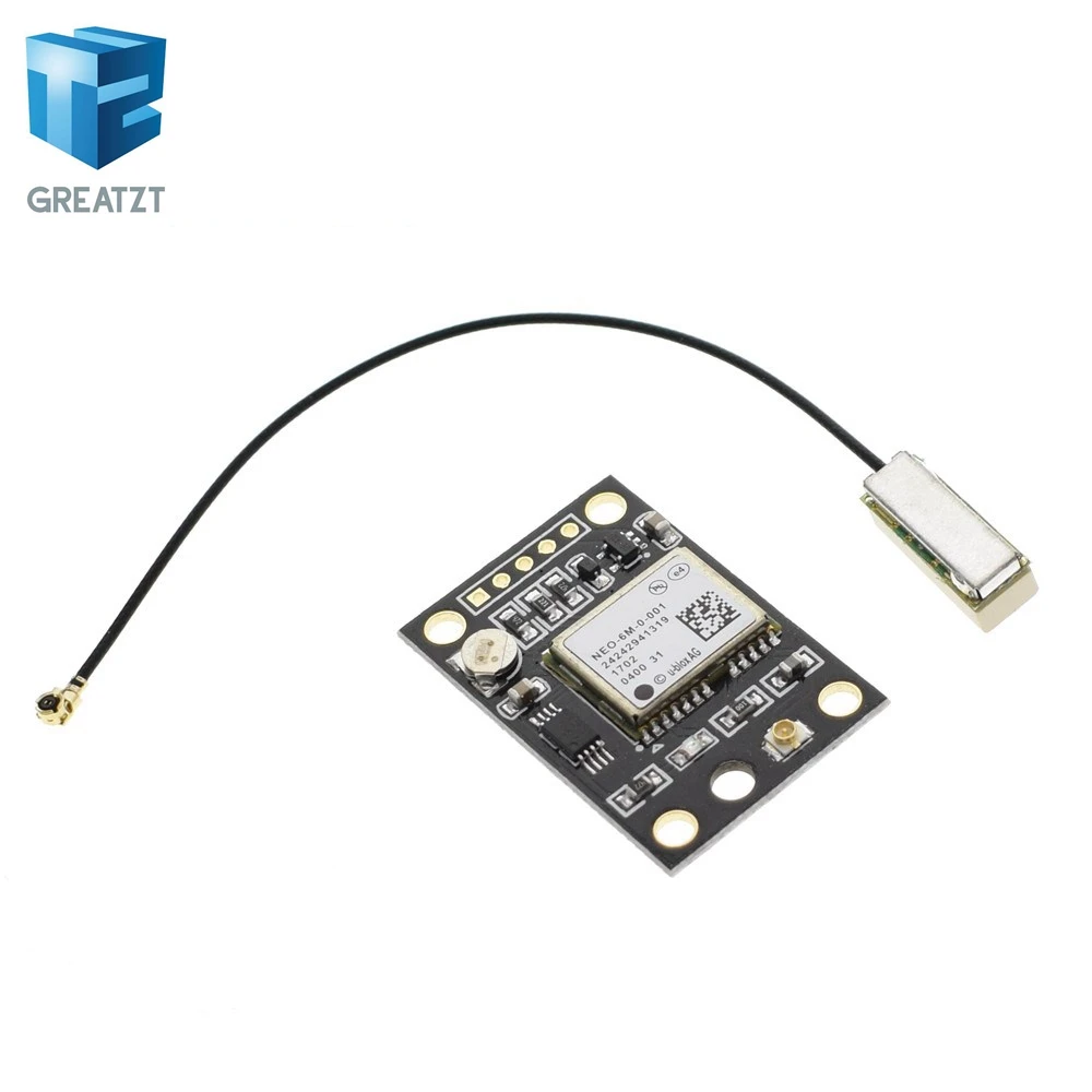 

GY-NEO6MV2 NEO-6M GPS Module NEO6MV2 With Flight Control EEPROM Controller MWC APM2 APM2.5 Large Antenna For Board