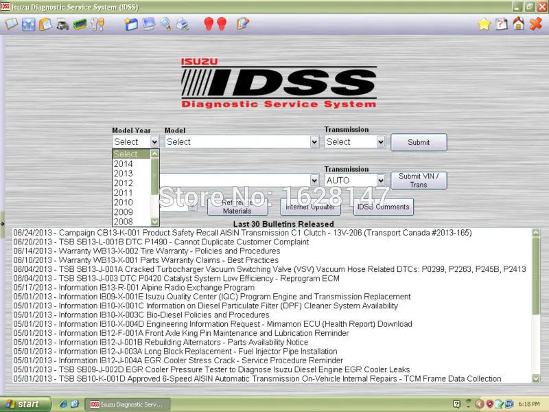 

For Isuzu IDSS 2015 - Isuzu Diagnostic Service System [ dont need license]