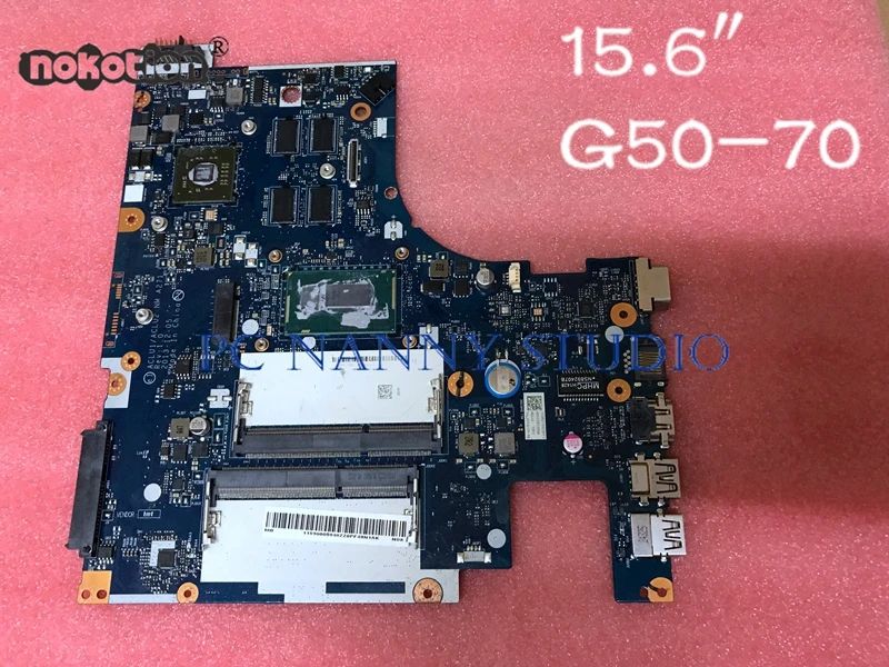 

PCNANNY ACLU1 ACLU2 NM-A271 Mainboard for LENOVO G50-70 Intel Core i3-4005U 1.7GHZ DDR3 15.6 Laptop Notebook MOTHERBOARD