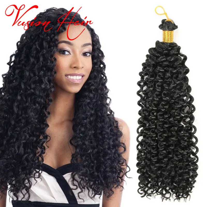 Hot Sell Freetress Crochet Deep Twist Latch Hook Curly Crochet Hair