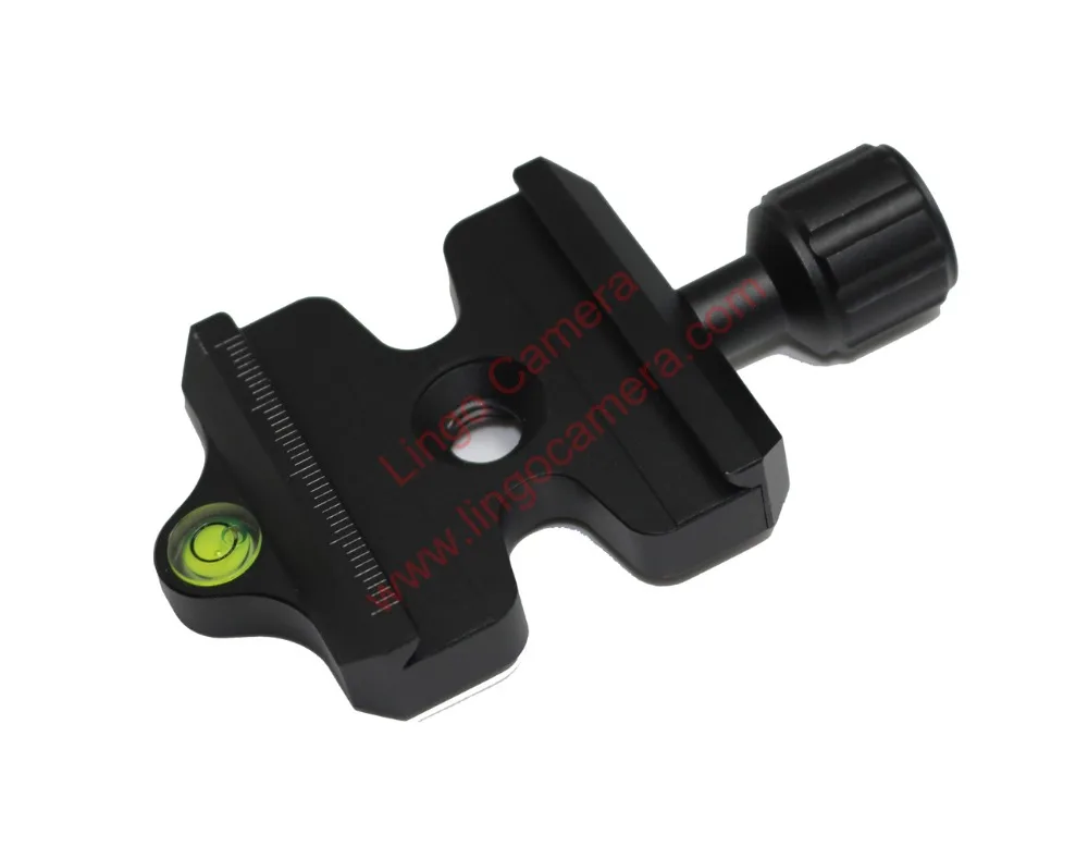LL1451 50MM Quick Release Clamp for Tripod Monopod QR Plate Bracket w/ Bubble Spirit Levelin