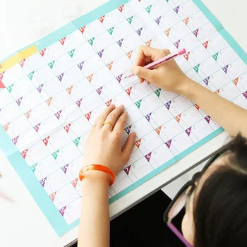 

New 100 Day Countdown Calendar Learning Schedule Periodic Planner Table Gift For Kids Study Planning Learning Supplies