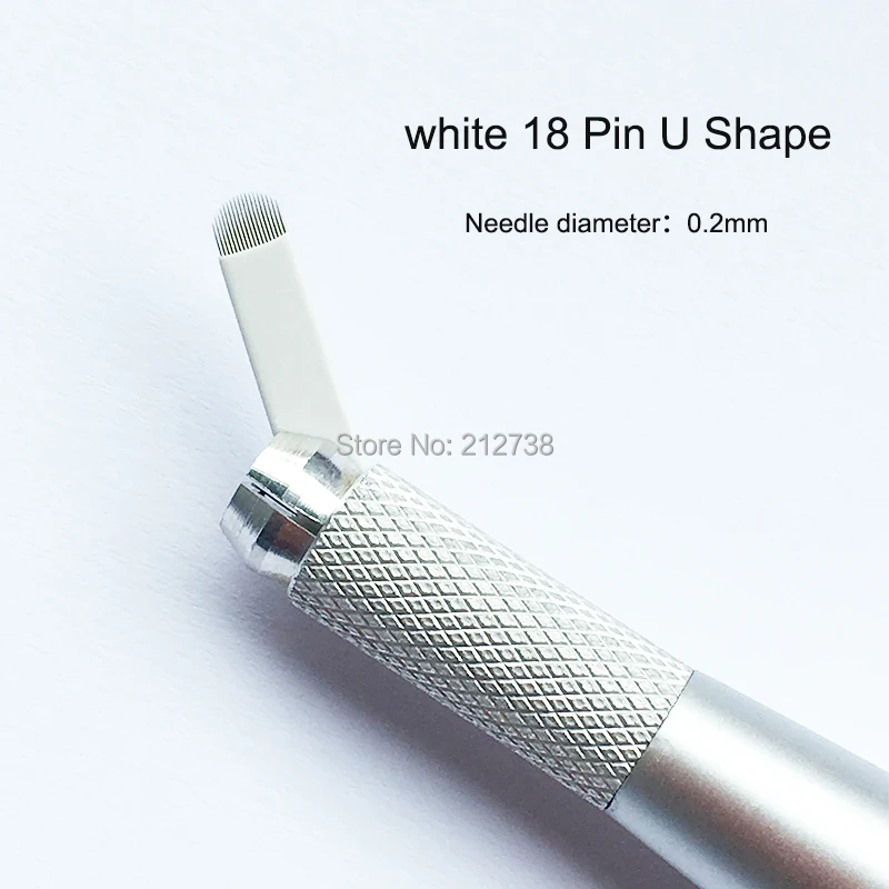 Free Shipping U shape needle blade permanent makeup blades needles for manual pen 18pins