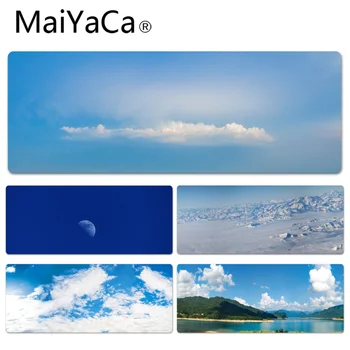 

MaiYaCa Vintage Cool Blue sky and white clouds natural scenery Large Mouse pad PC Computer mat Size for 30x80cm Rubber Mousemats