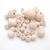 Pick 8-30mm Natural Ball Wood Bead Natural Color Eco-Friendly Wooden Spacer Beads DIY Charm Bracelet Jewelry Making Accessories ► Photo 1/6