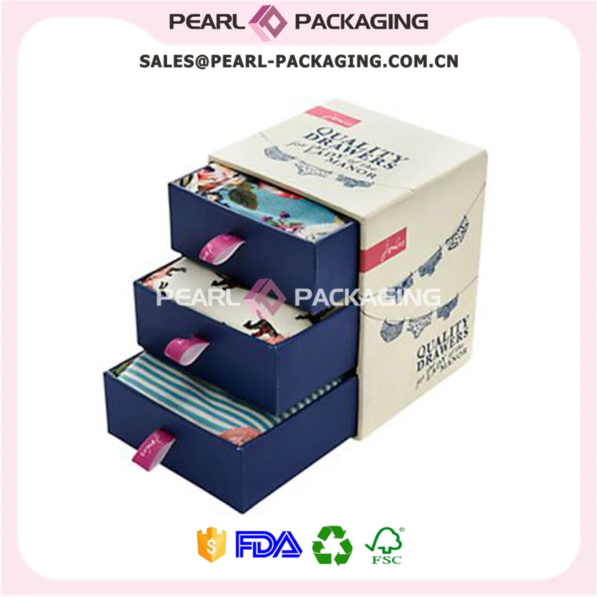 3 Tier Paper Drawer Box, Home Storage Shop Display Paper Box Puller