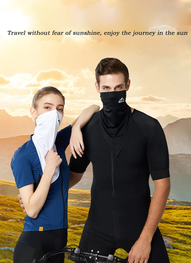 Волшебный шарф ледяной шелк солнцезащитный треугольный шарф для мужчин и женщин Открытый Многофункциональный Летний езда бесследная Пылезащитная маска