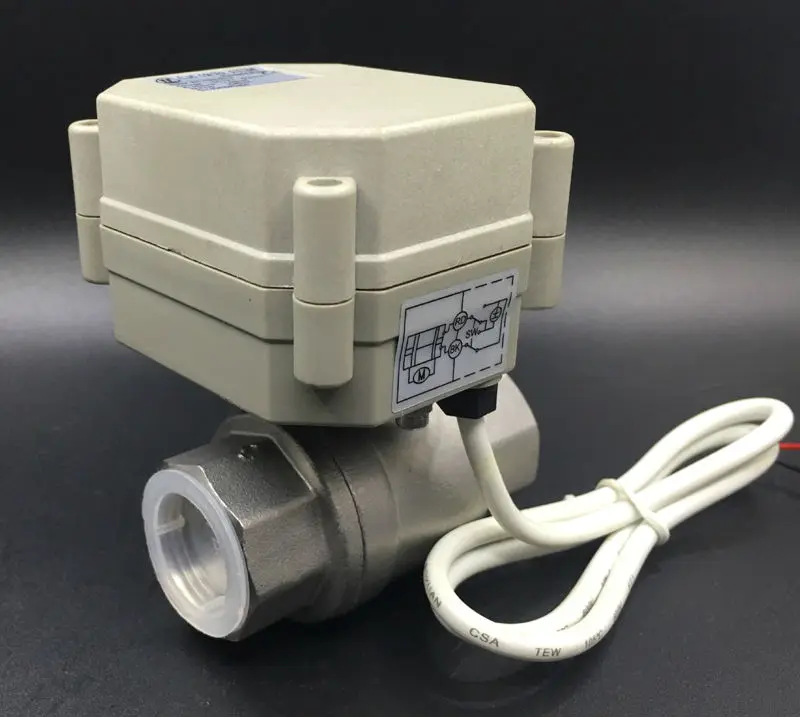 CE Approved TF20 S2 A 2 Way BSP NPT 3 4 Electric Stainless Steel Valve DC9V