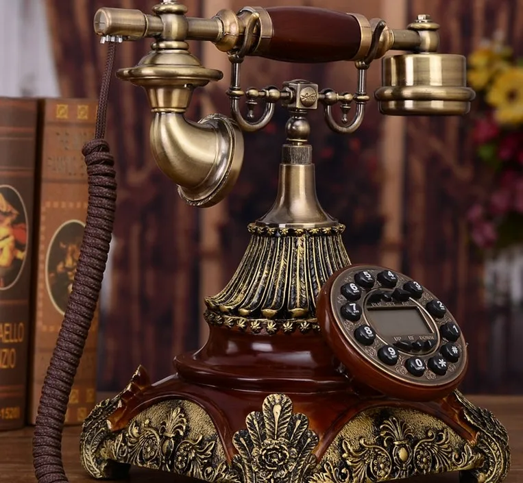 Античный телефон модный винтажный телефон бытовой громкой связи/идентификатор звонящего