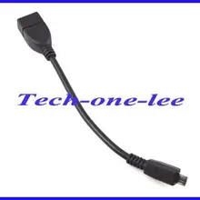 10 шт./лот заряжатель Micrp 5 pin вилкой/корейский производитель кабелей OTG Женский кабель для передачи данных хост для GALAXY GS2 GS II I9100 MOTO XOOM TG01